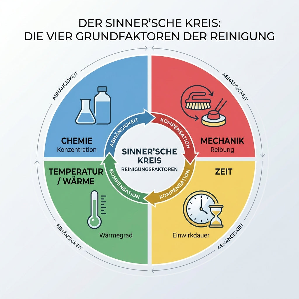 Der Sinner’sche Kreis: Die geheime Formel für müheloses und nachhaltiges Putzen