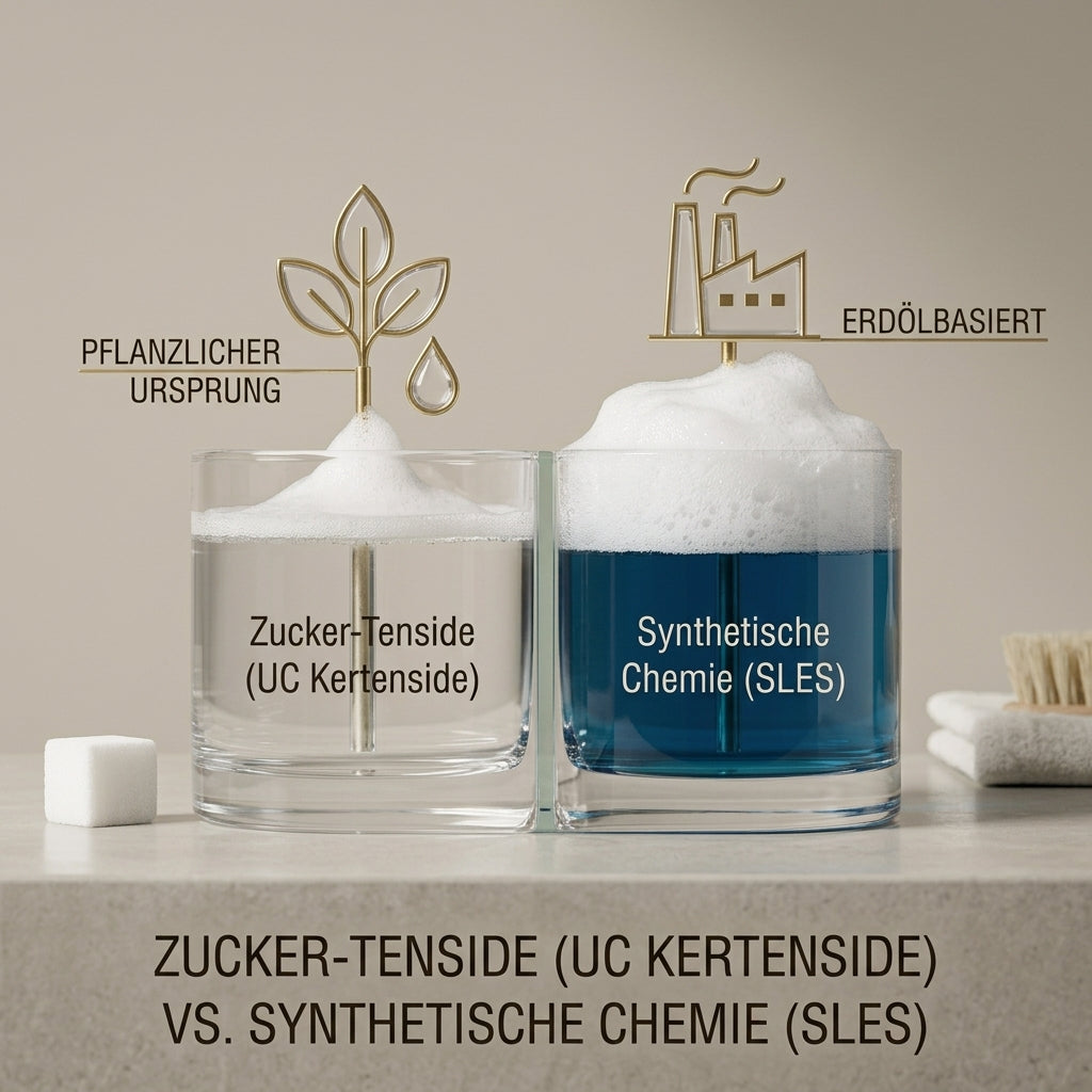 Zuckertenside vs. synthetische Chemie: Warum pflanzliche Reiniger besser sauber machen