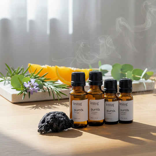 Natürliche Duftöle von lessyg in Orange, Eukalyptus Rosmarin