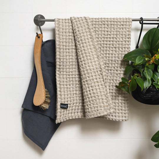 Waffelpique Leinen Tuch Grete aus 100% Ökotex Leinen made in Germany für Gesicht und Körper 