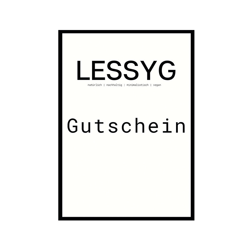 Gutschein front vom lessyg Gutschein 